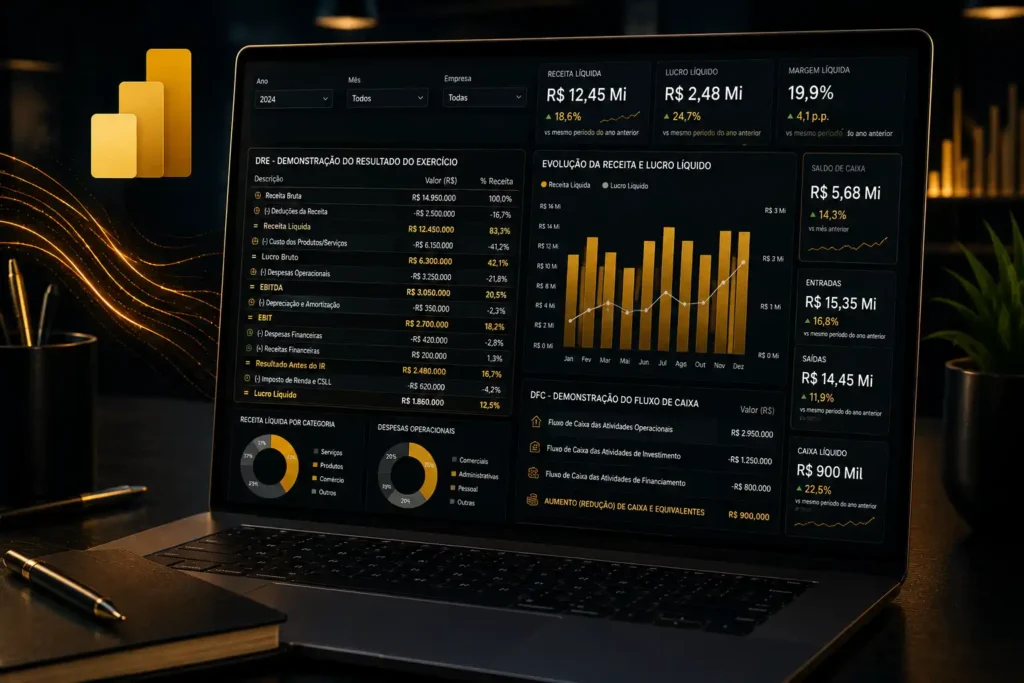 Curso: Power BI para Finanças - DRE e Fluxo de Caixa na Prática